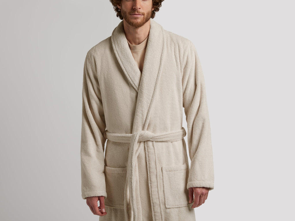 Classic Turkish Cotton Robe (Bone)