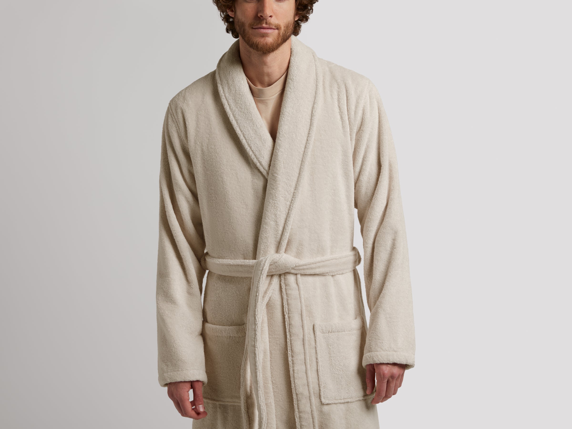 Classic Turkish Cotton Robe (Bone)
