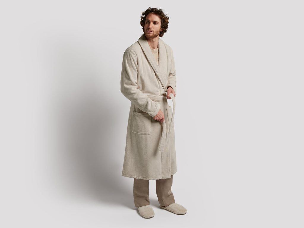 Classic Turkish Cotton Robe (Bone)