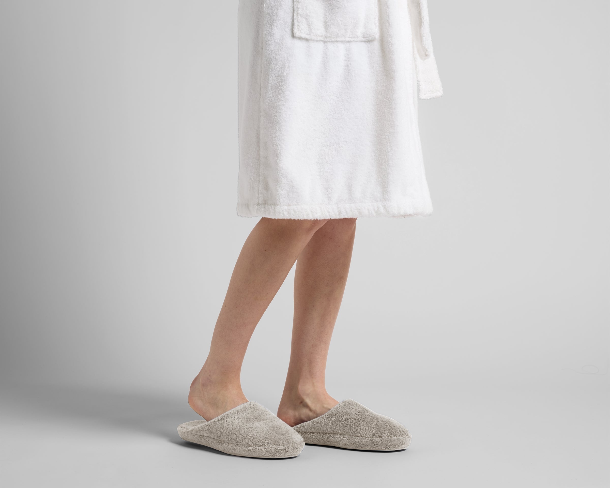 Classic Turkish Cotton Slippers (Bone)