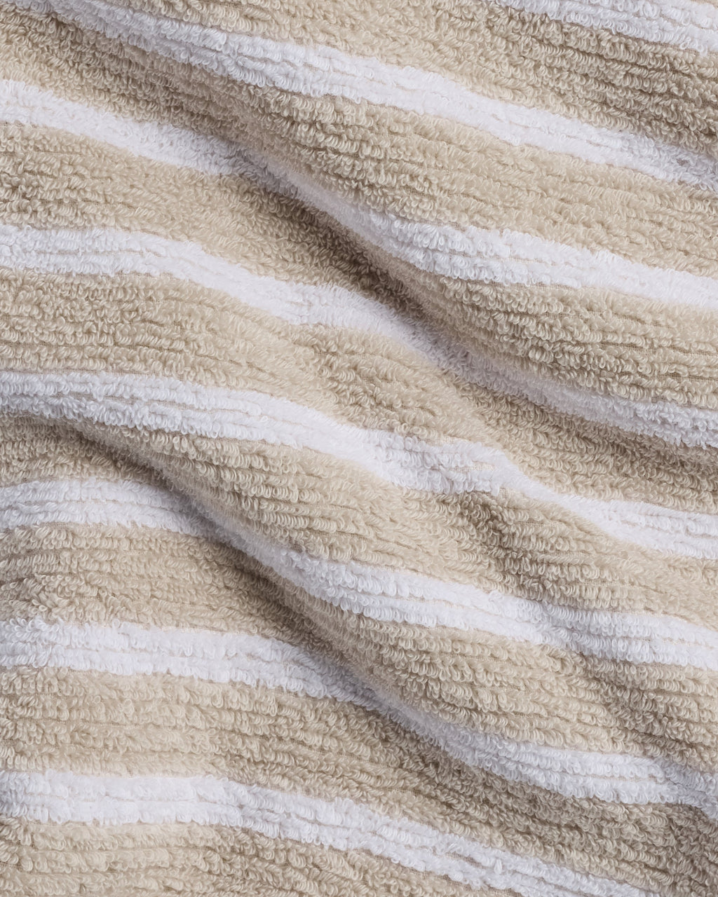2+2 Organic Resort Stripe Bath Bundle - Bone with White