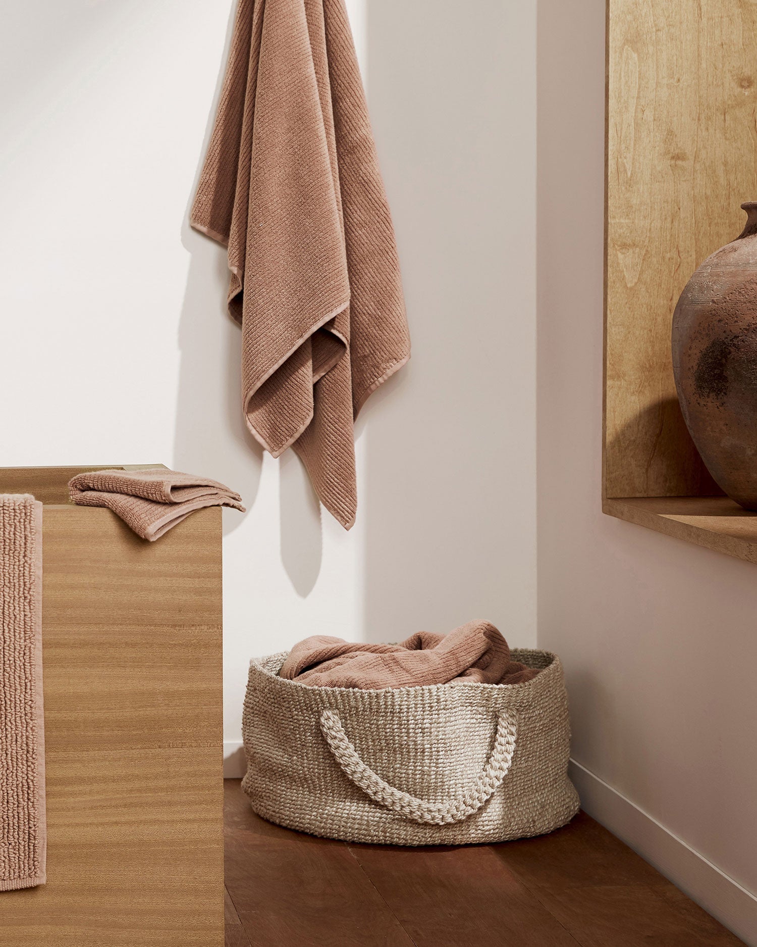 2+2 Soft Rib Bath Bundle - Adobe