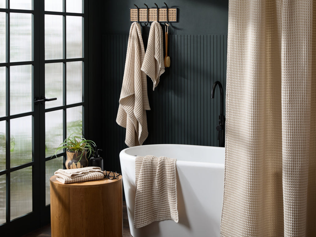 2+2 Waffle Bath Bundle - Bone